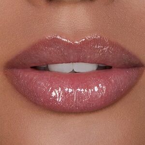 Hourglass Halo Unreal High Shine Volumizing Lip Gloss- clear with gold shimmer
